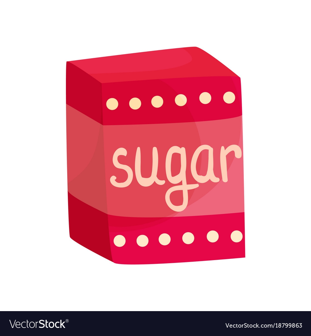 Сахар в пакете вектор