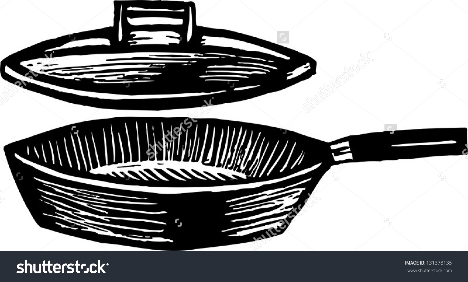 Рисунок сковородка для новичков