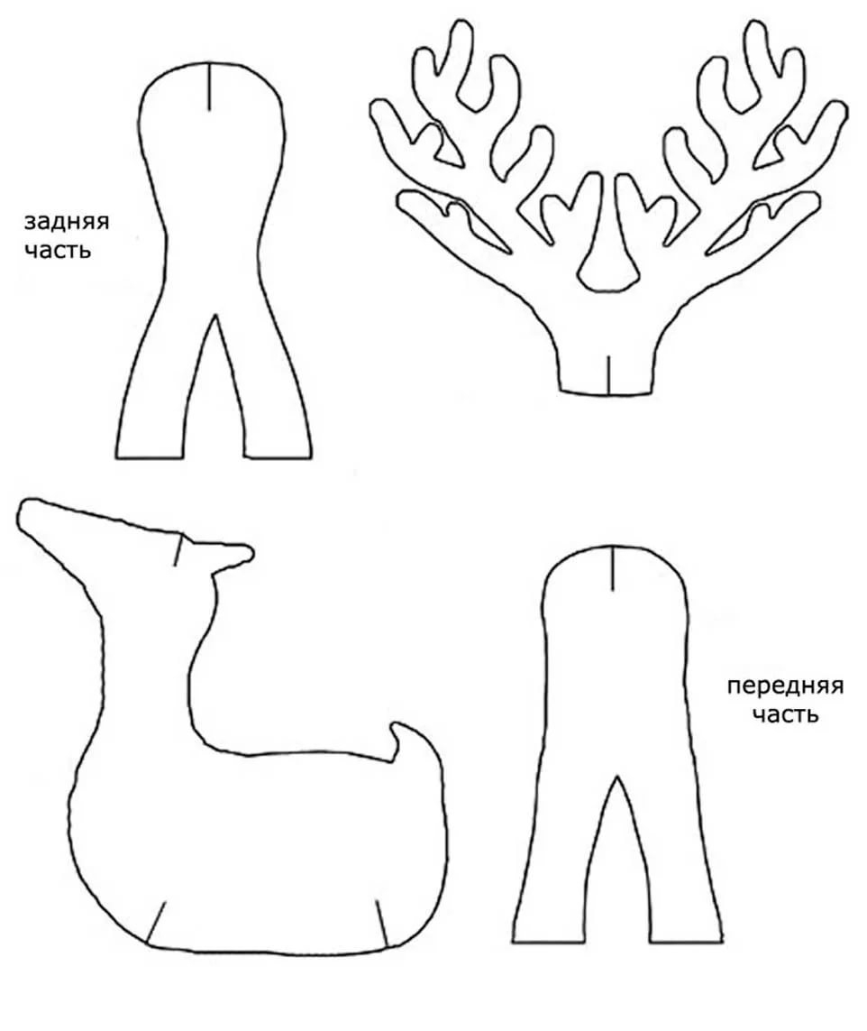 Голова оленя из бумаги: схемы распечатать на А4, сделать своими руками, пошаговая инструкция