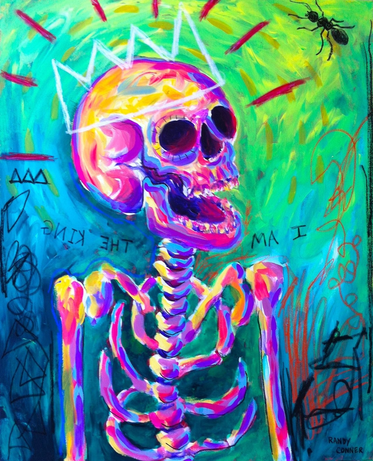 Скелет разноцветный