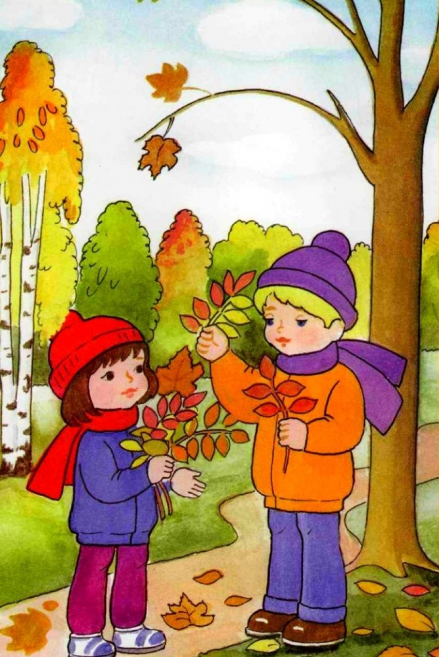 дидактические картинки осень для детского сада