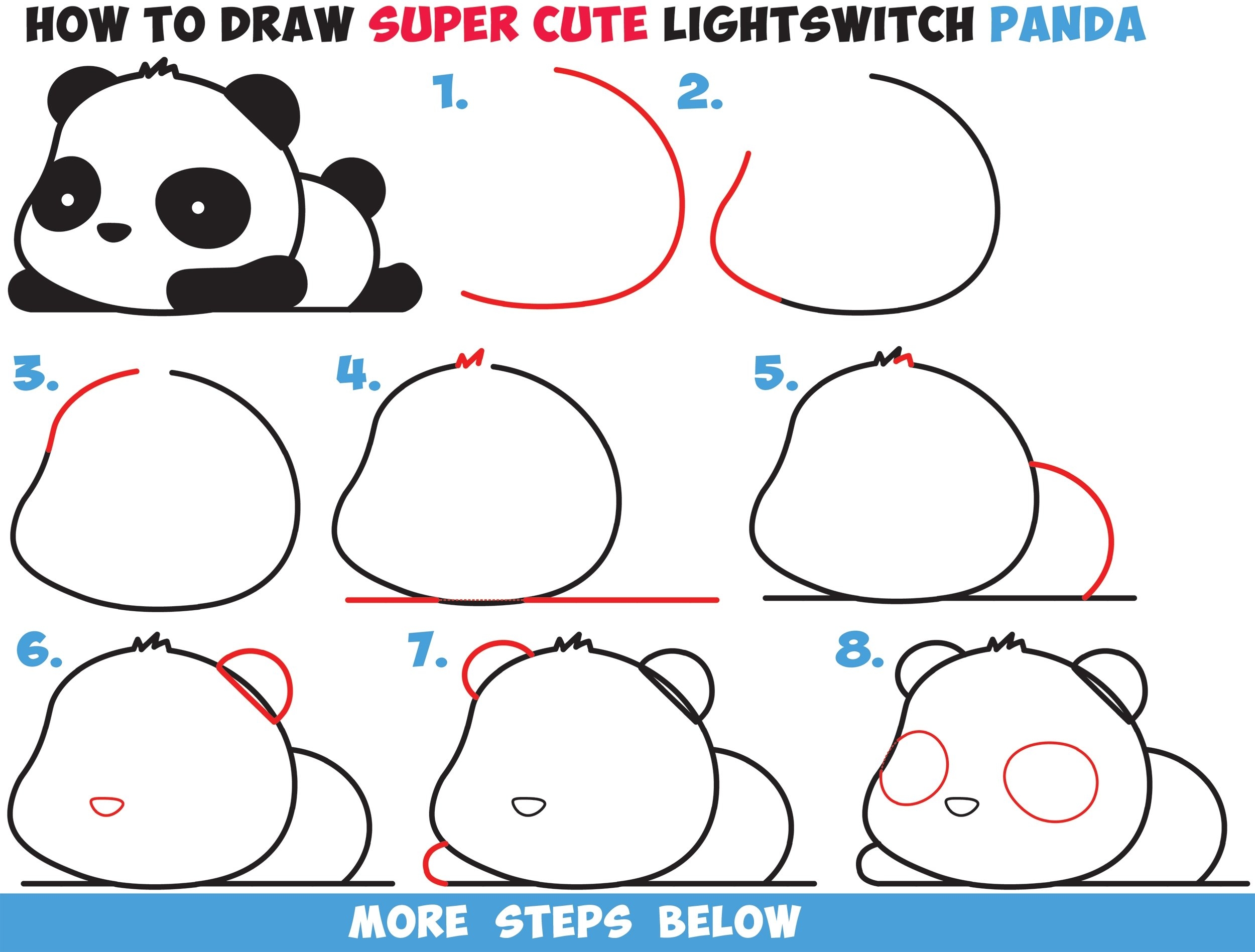 Рисунок панды для детей поэтапно (46 фото) » рисунки для срисовки на жк-вершина-сайт.рф