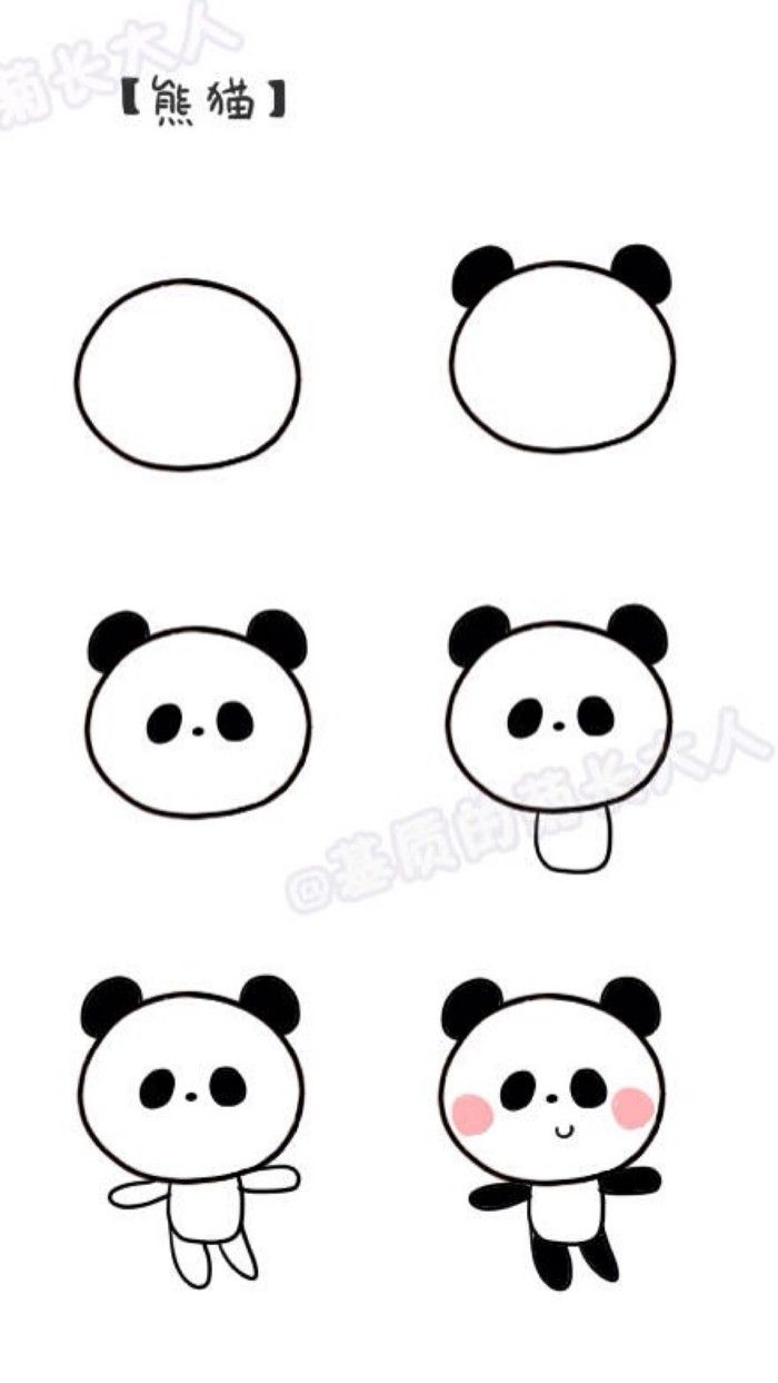 Как нарисовать большую панду