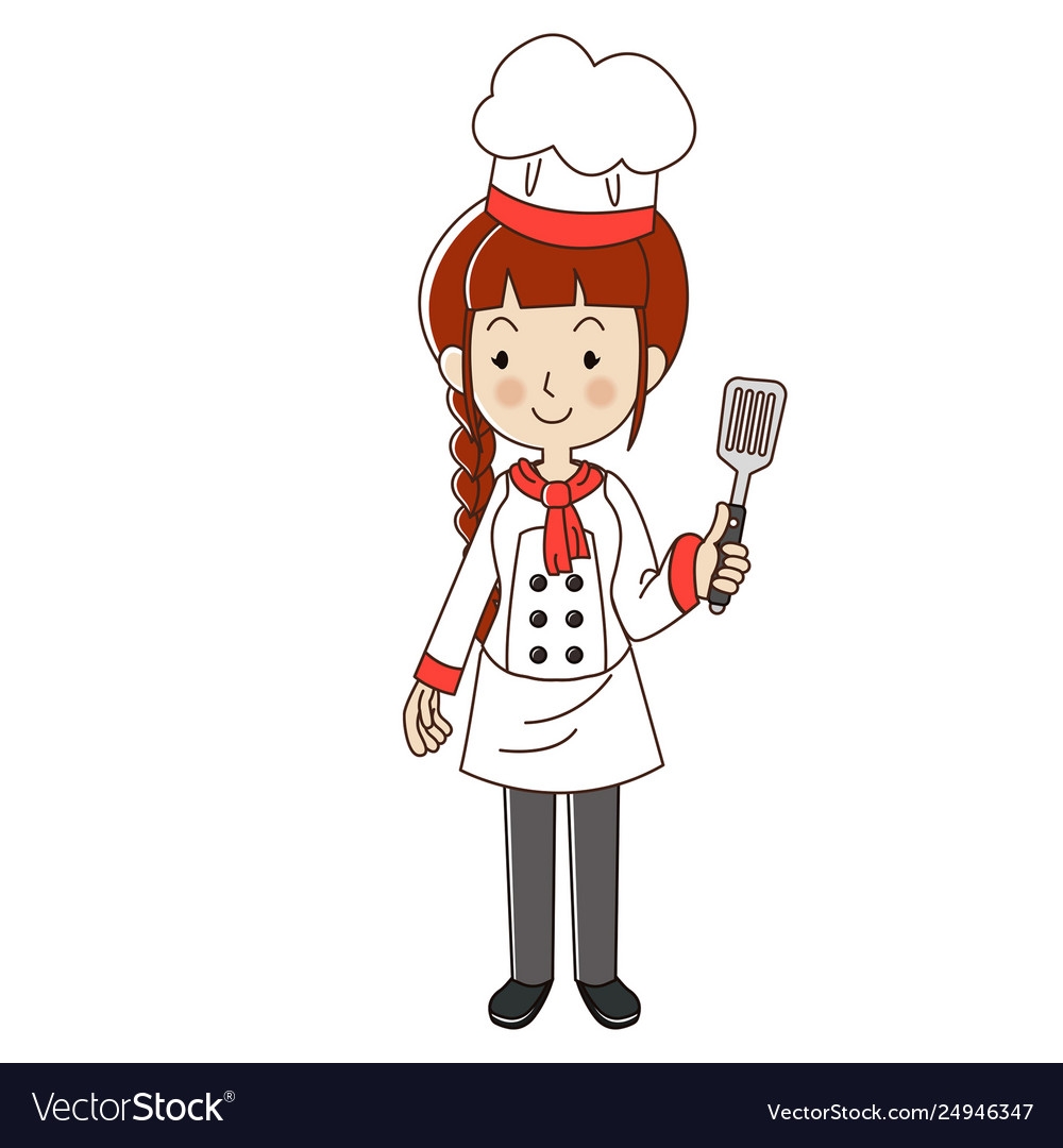 Рисунок на тему профессия повар женщина