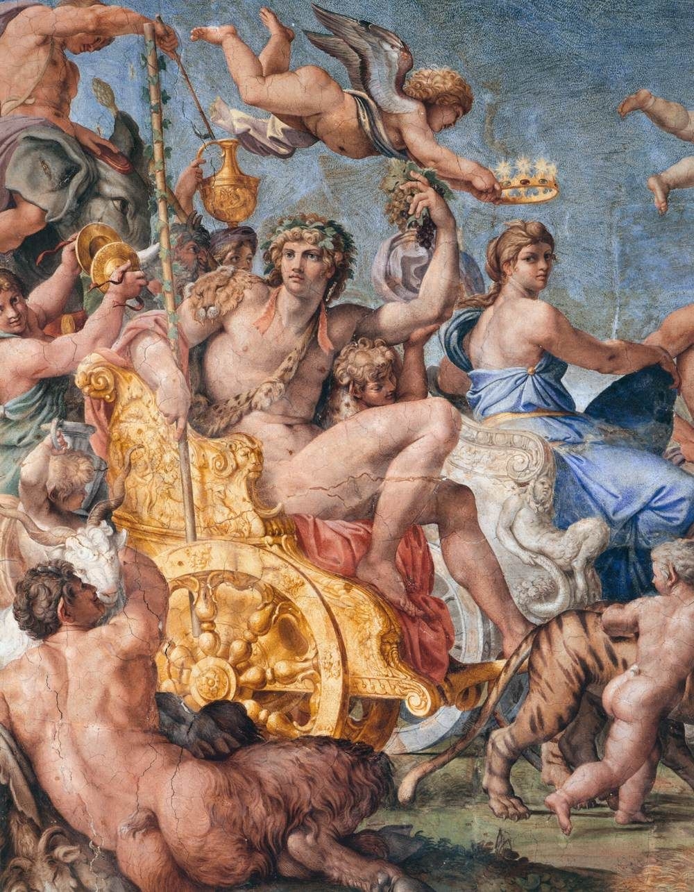 Аннибале Карраччи фреска Триумф Вакха