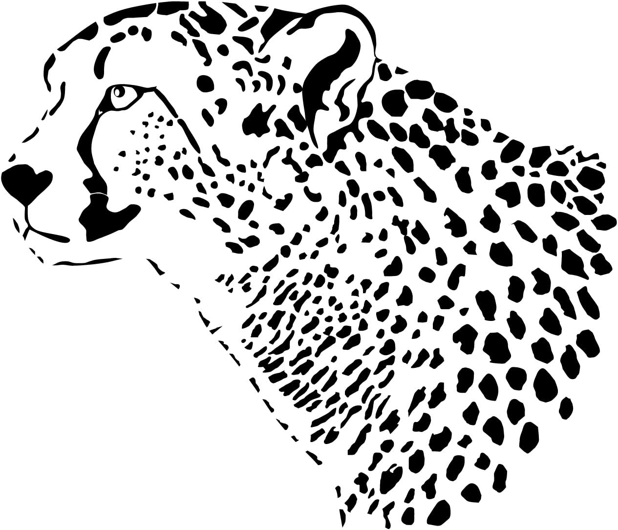 Трафарет леопарда для вырезания