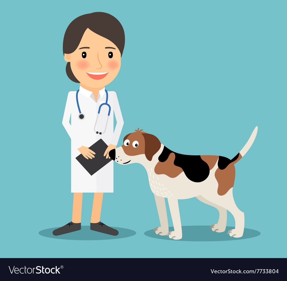 Рисованный ветеринарный врач
