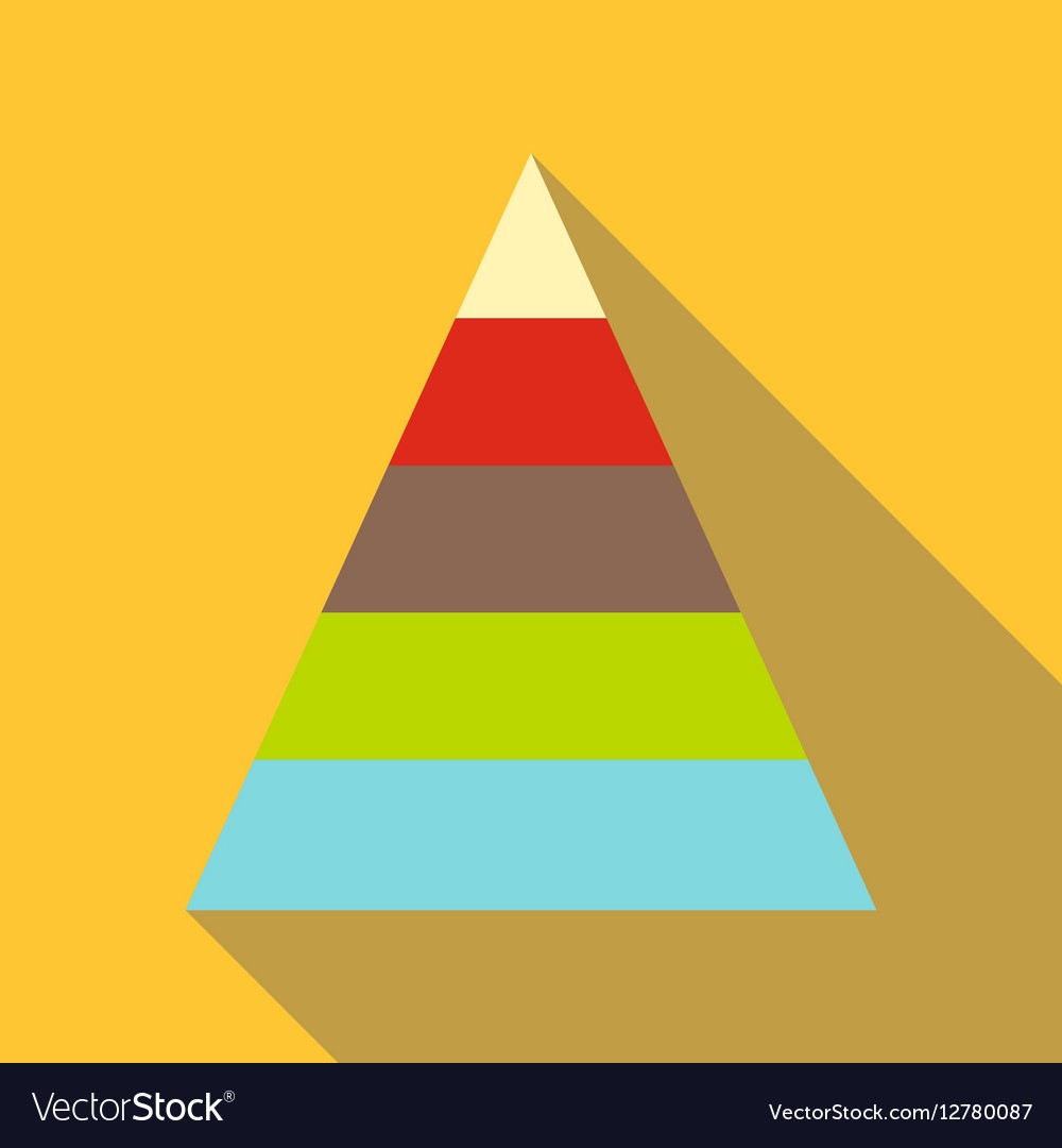 Детская пирамидка в стиле флэт