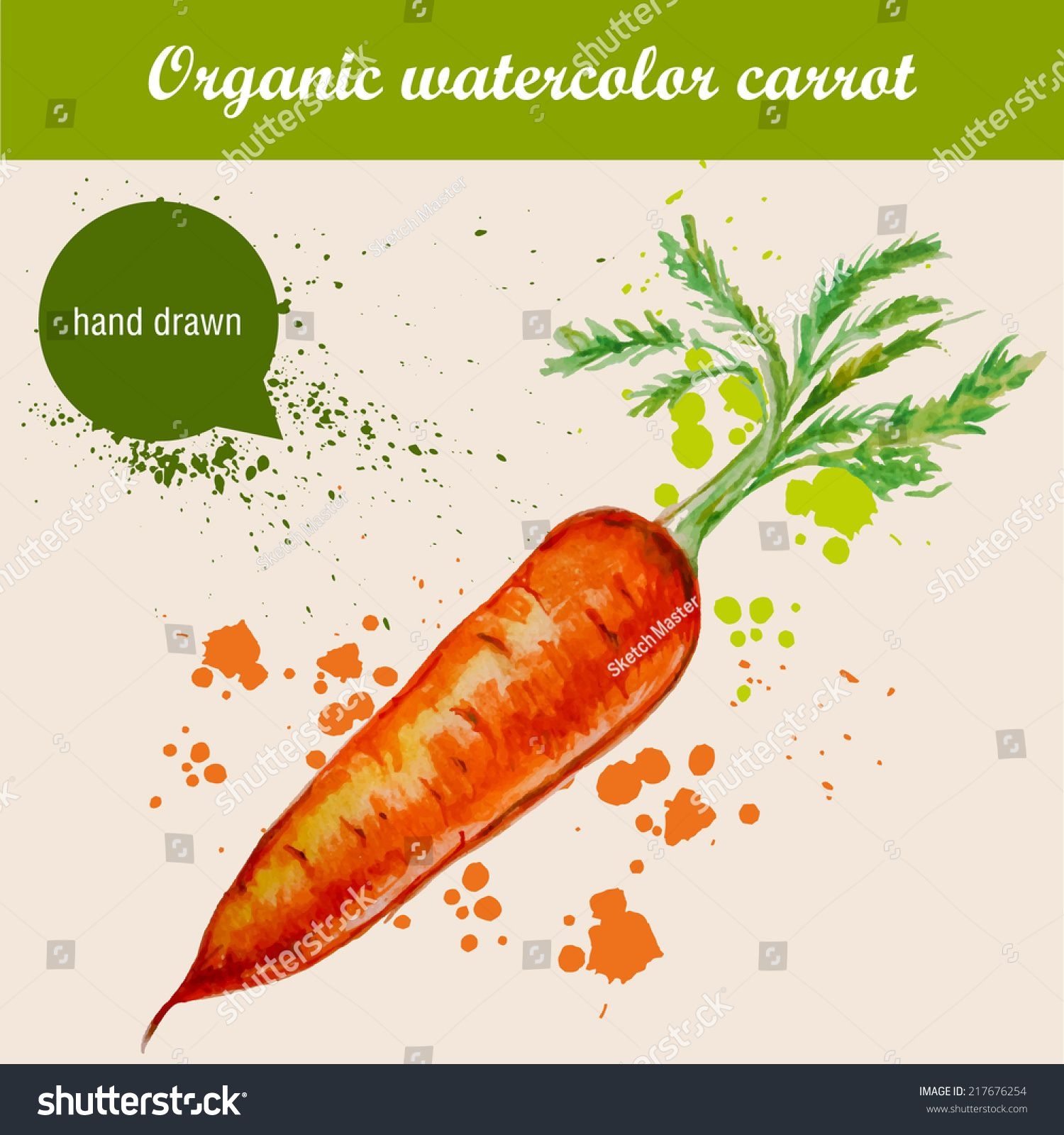 Морковь красками