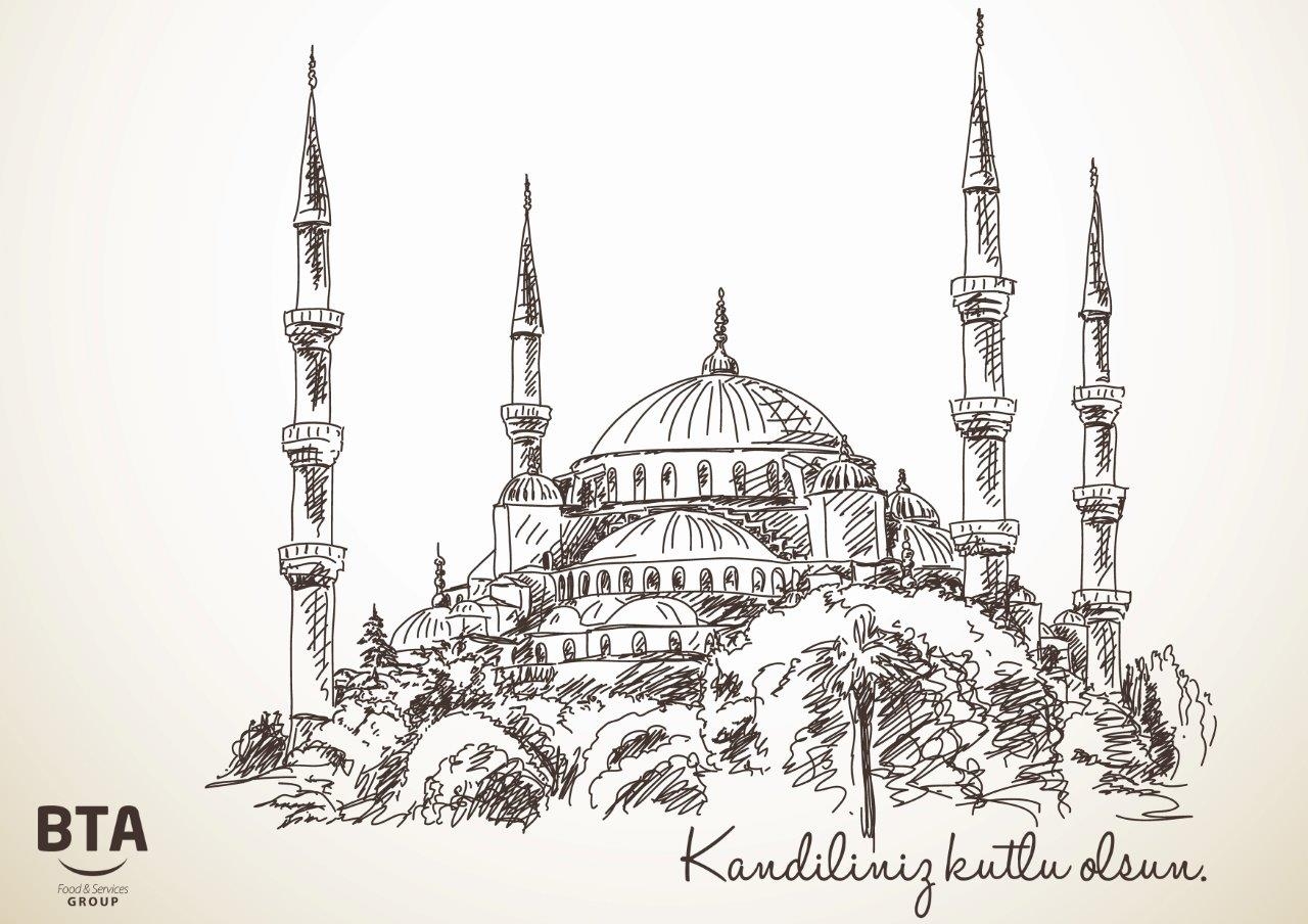 Голубая мечеть рисунок