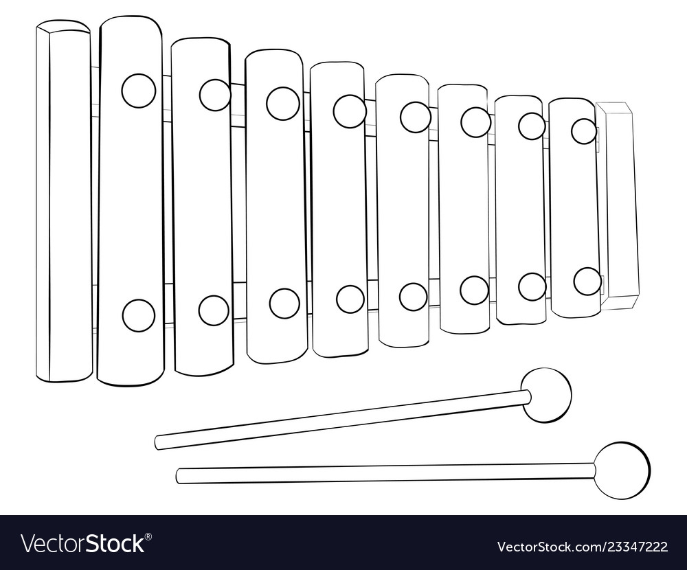Ксилофон рисунок для детей