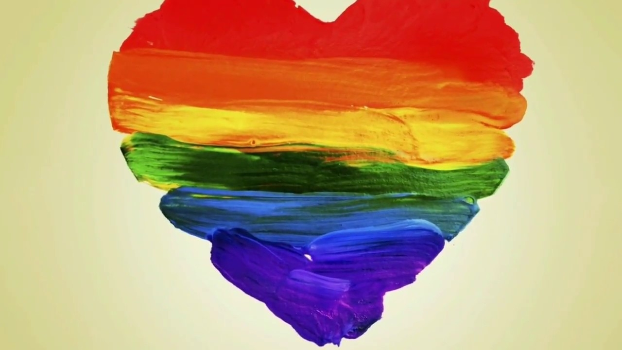 Радужное сердце ЛГБТ