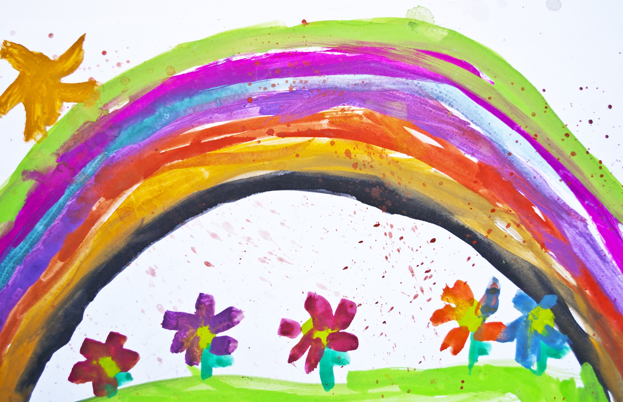 Рисование на тему «разноцветные краски лета»