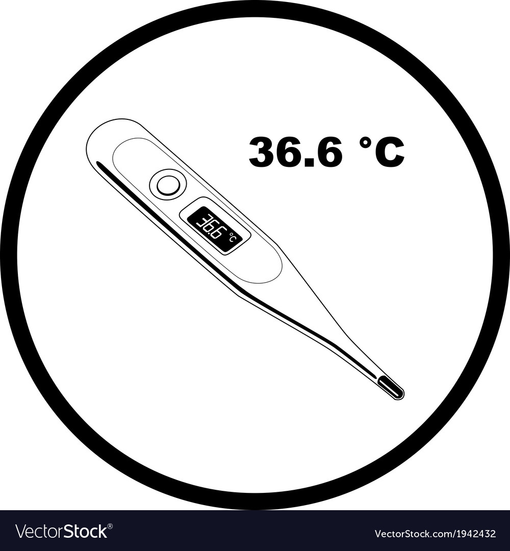 Электронный термометр иконка
