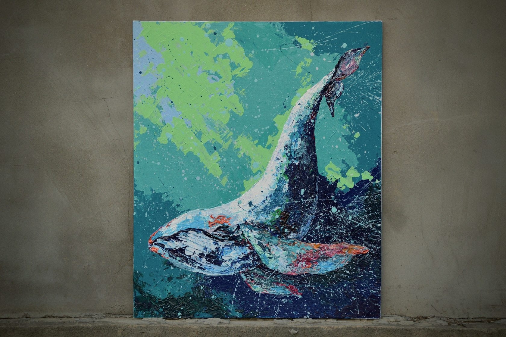 Рыба кит арт
