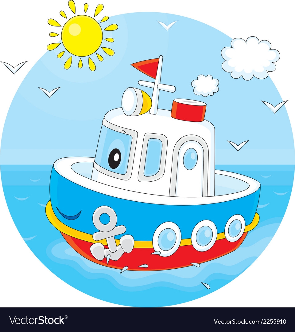 Детский корабль с пароходом