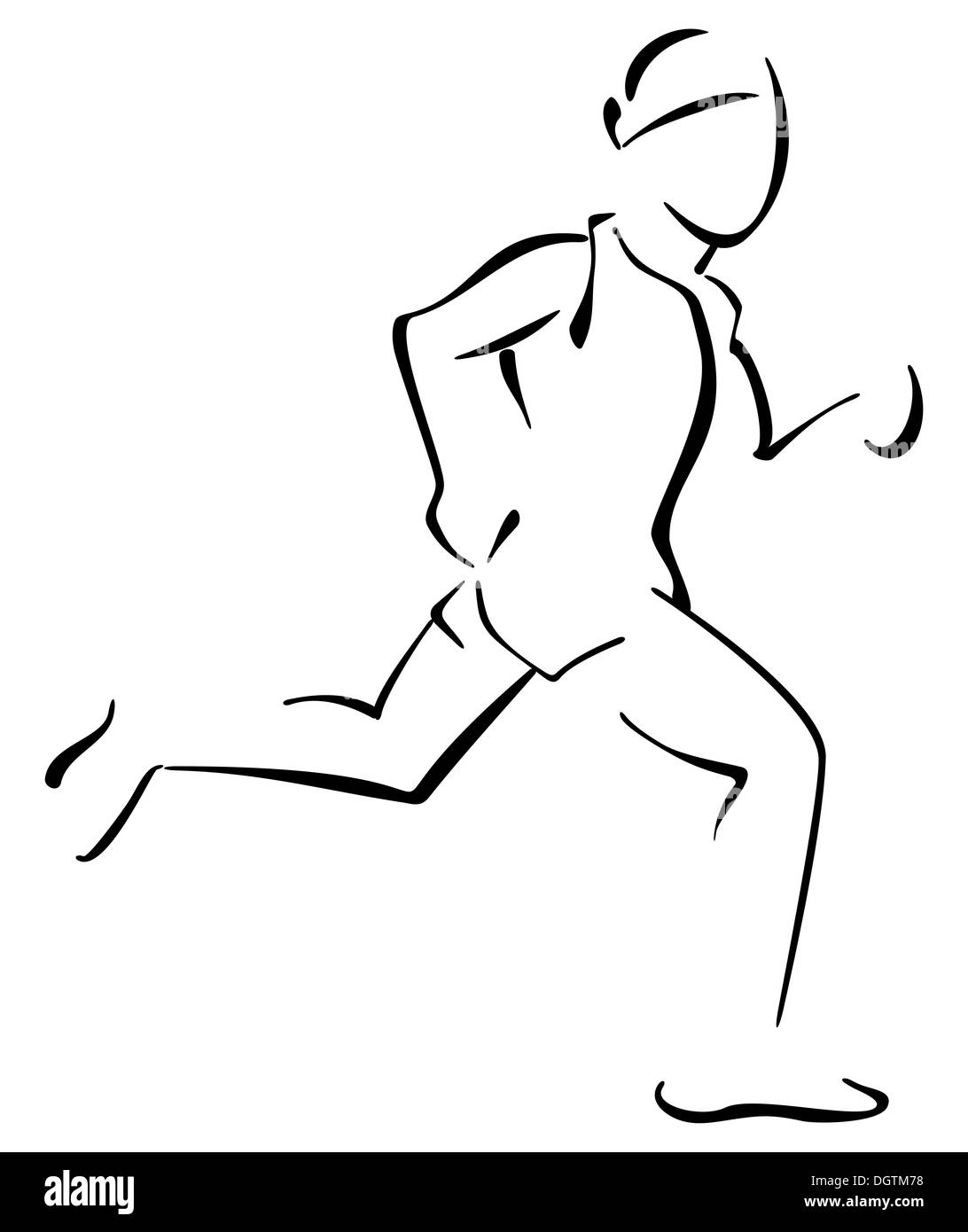Графическое изображение бегущего человека