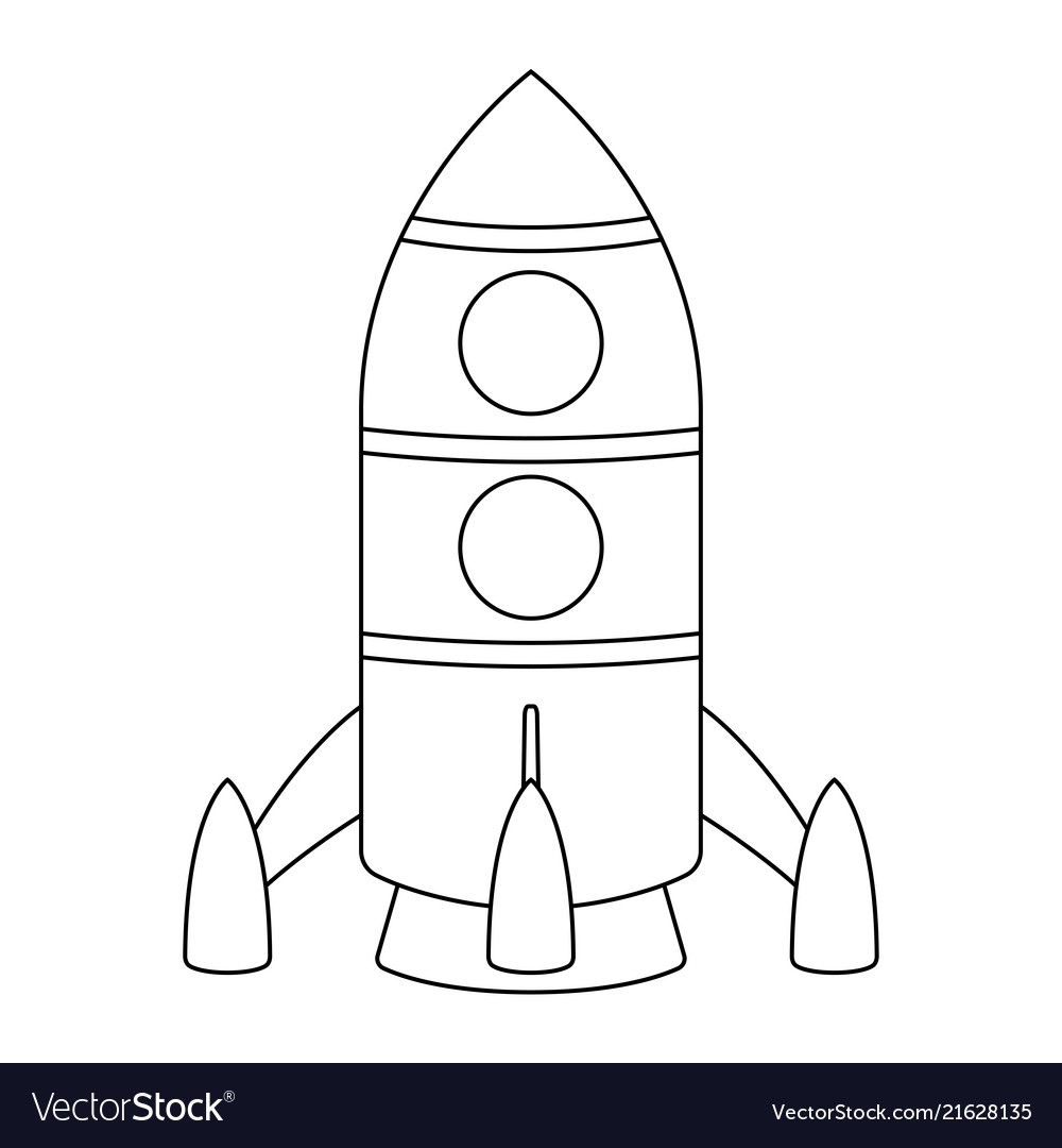 Ракета для срисовки легко