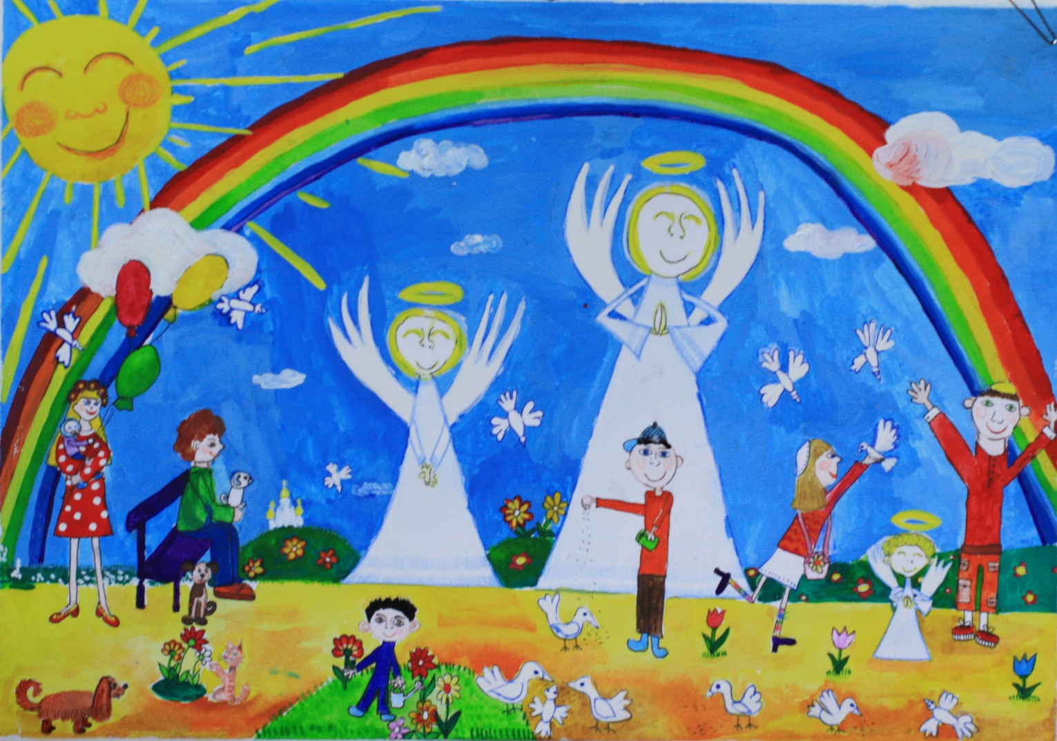 Детские рисунки миру мир