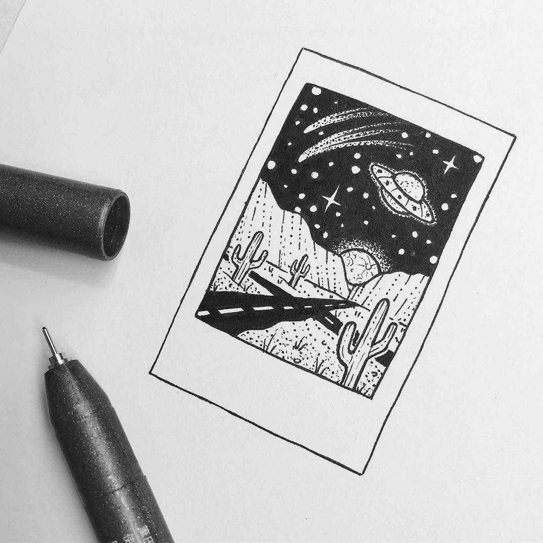 Картинки для срисовки черной ручкой легкие - 73 фото