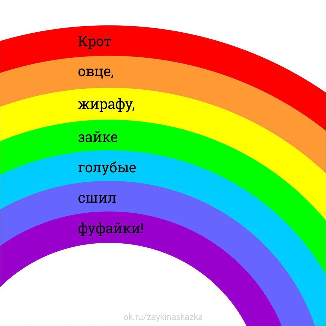 Радуга рисунок для детей цвета по порядку - 57 фото