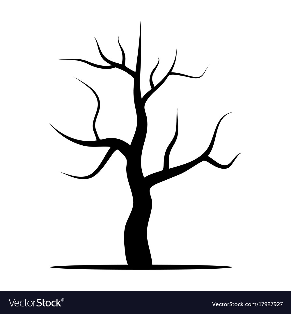 Ветвистое дерево Графика без листьев