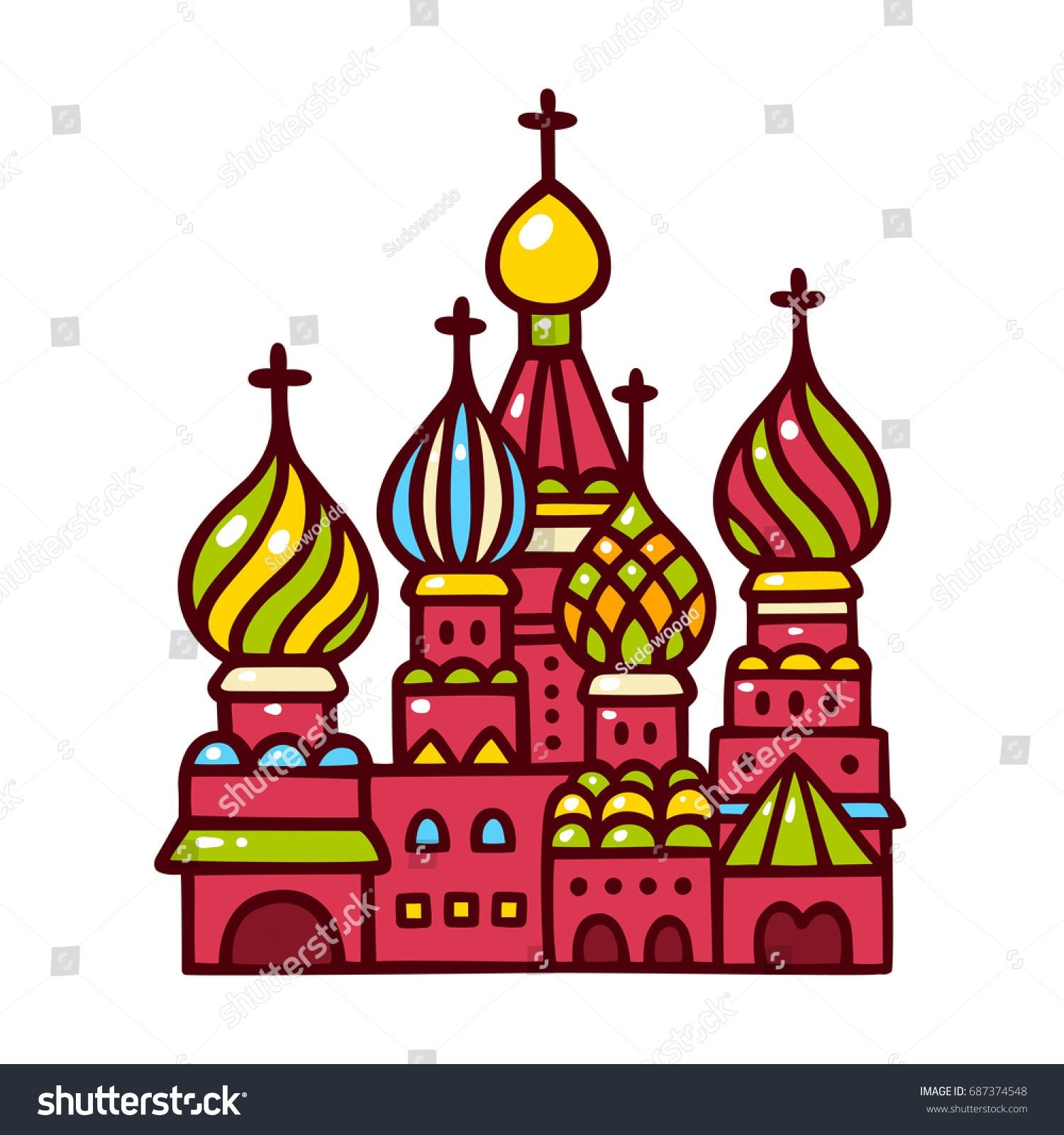 Храм Василия Блаженного Москва рисунок для детей