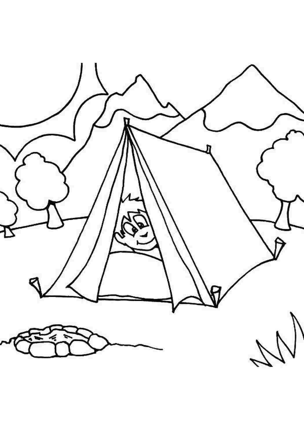 Разукрашенная палатка