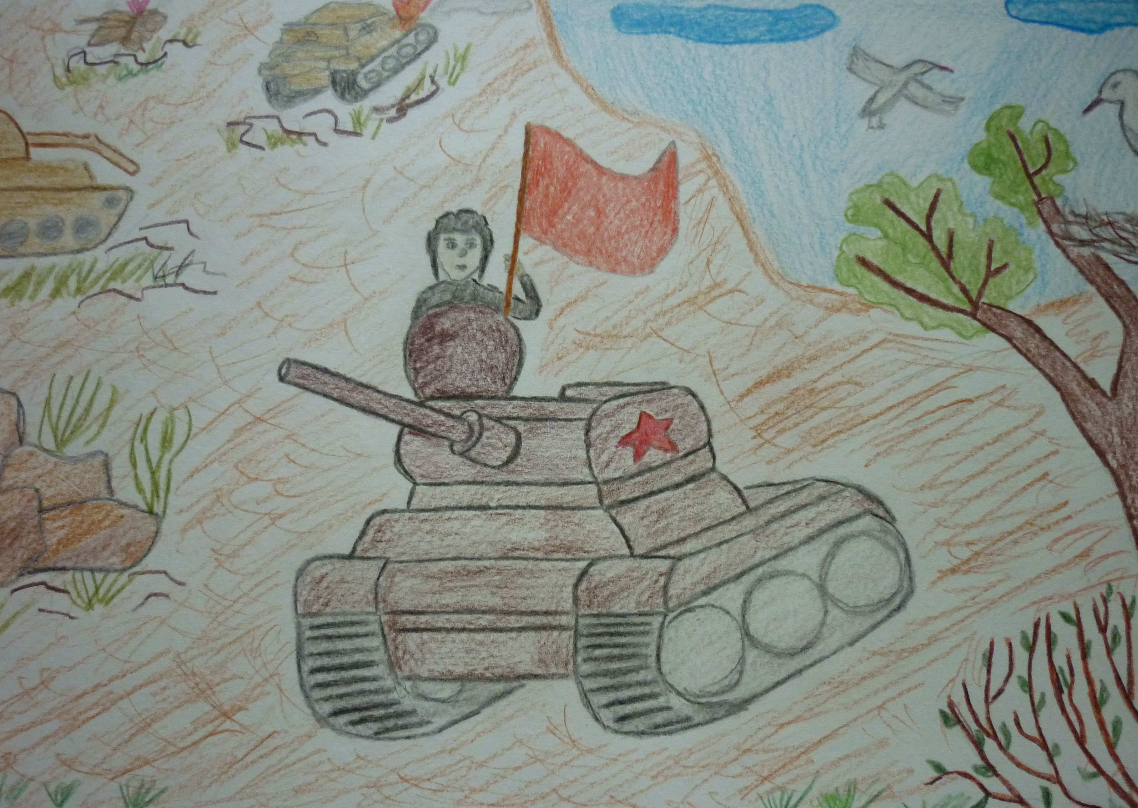 Конкурс рисунков танкист