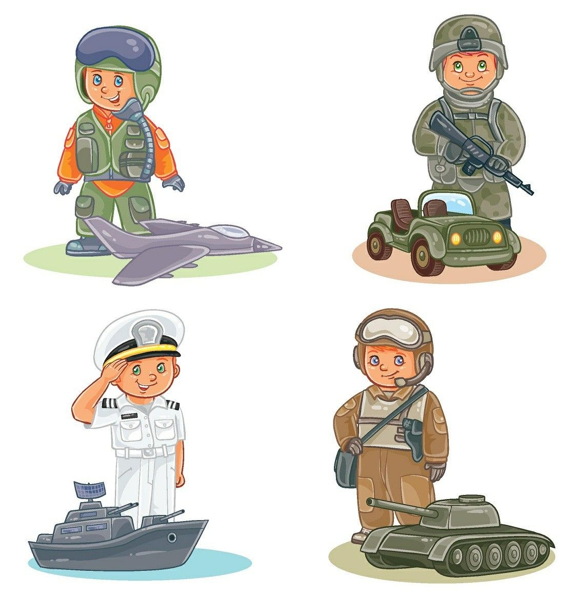 Военные профессии для детей