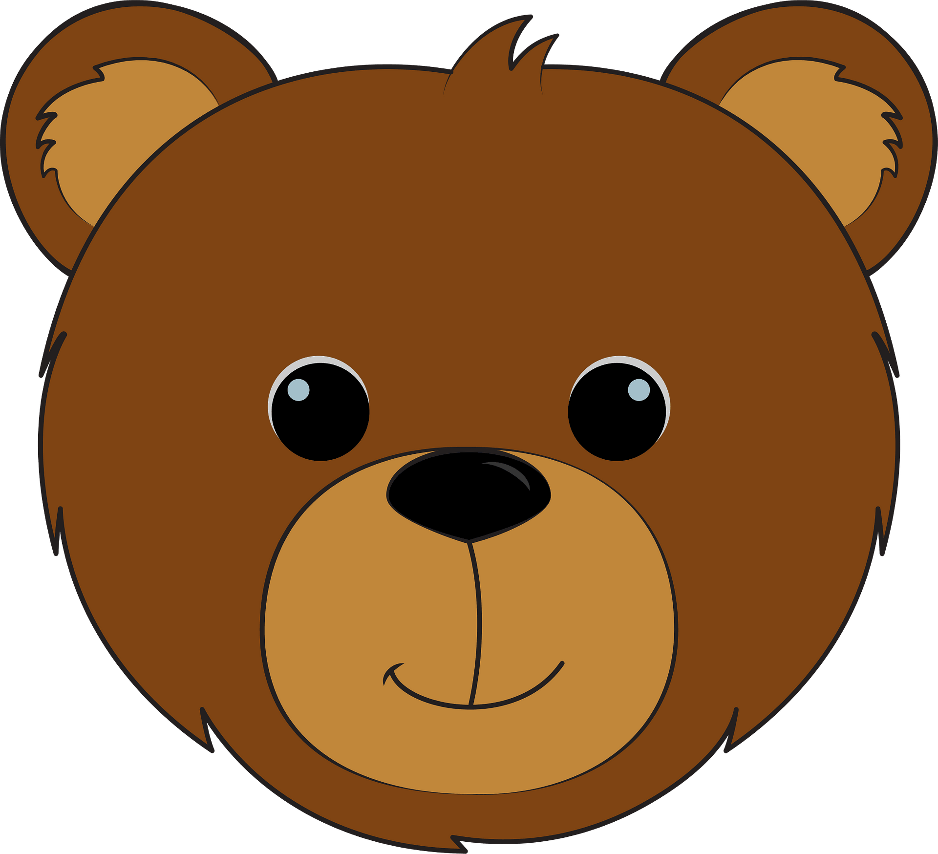 Рисунки карандашом голова медведя (23 фото)