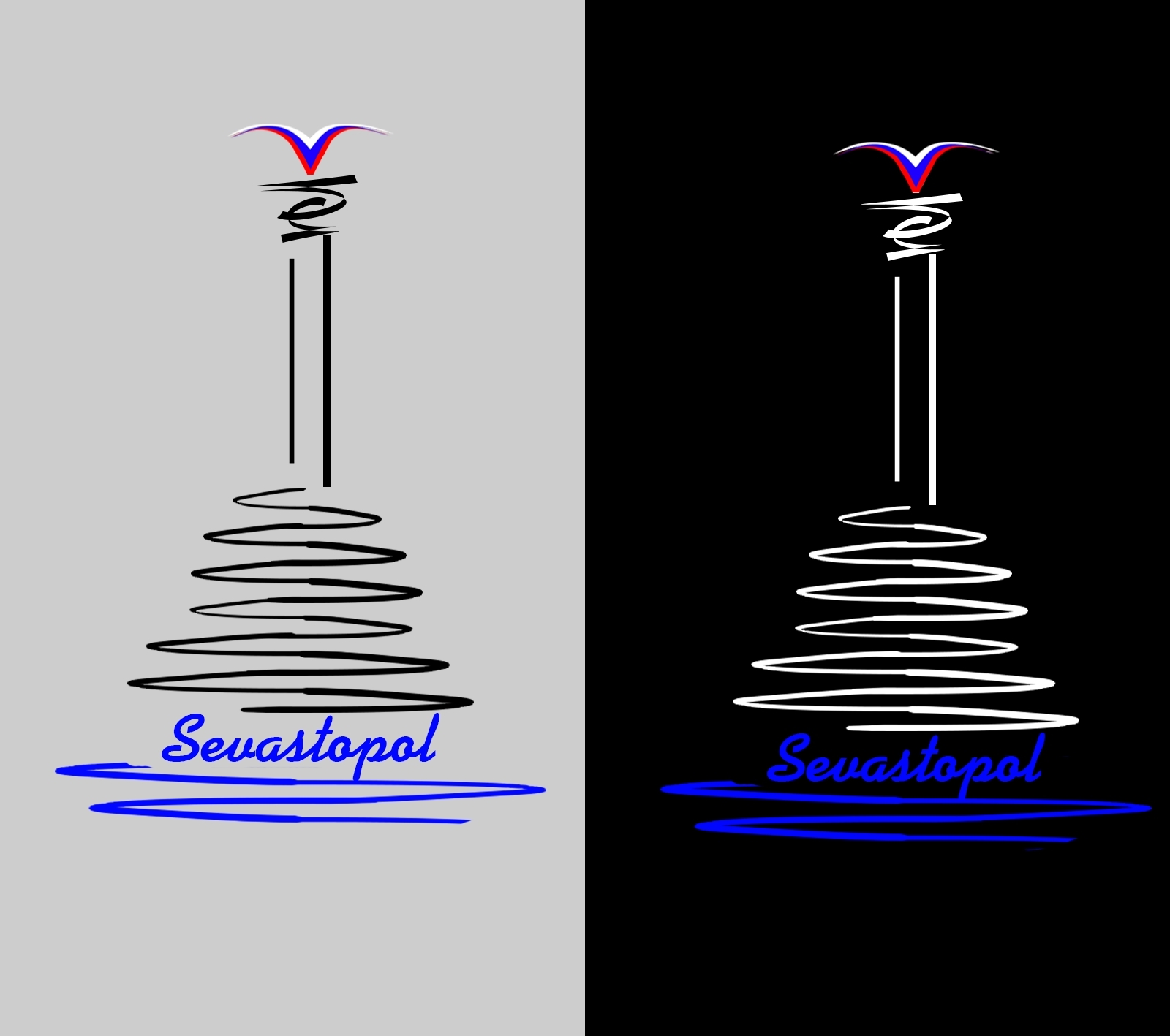 Памятник с рисунком корабля