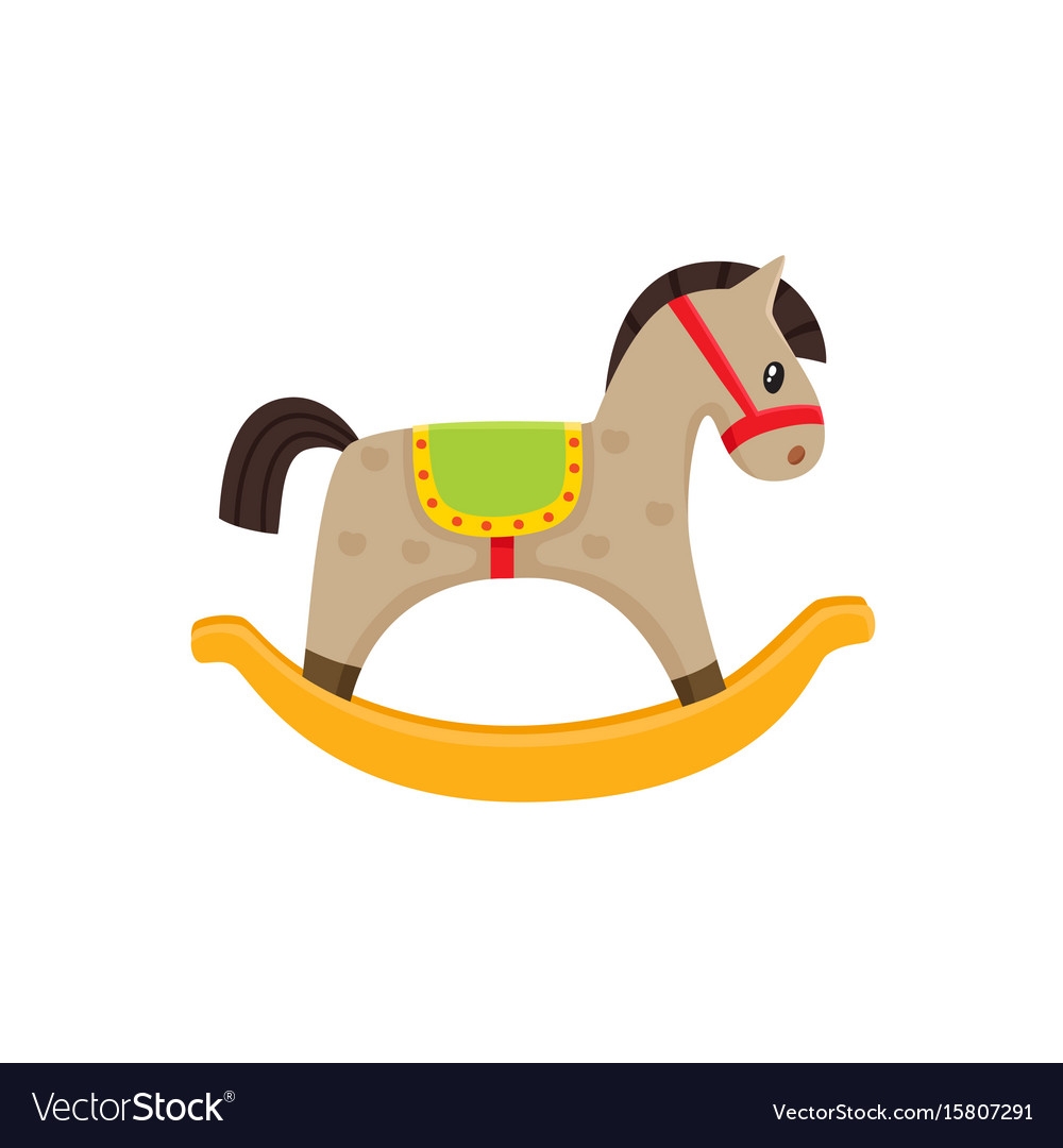 Лошадка-качалка рисунок для детей
