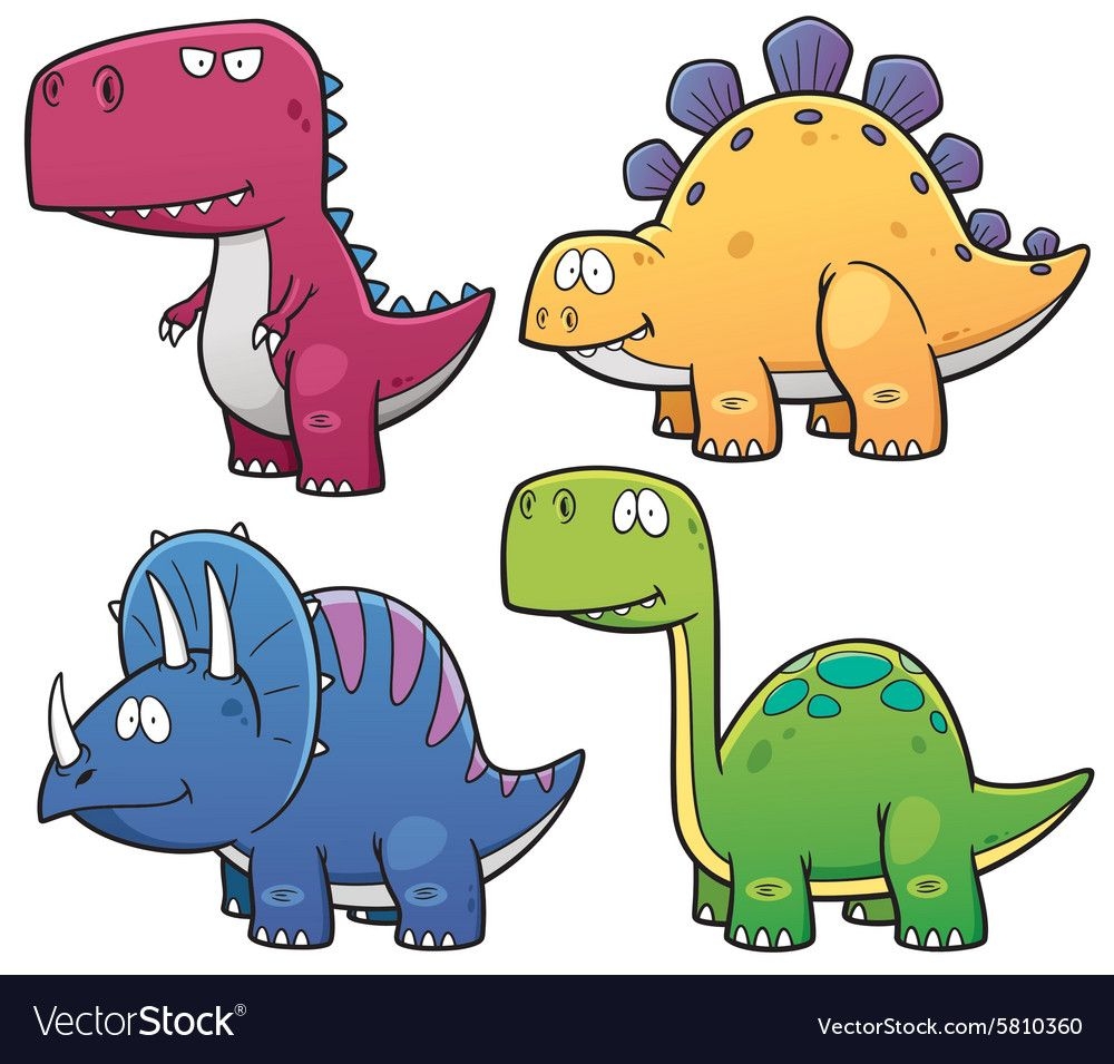 Векторный динозавр 2д