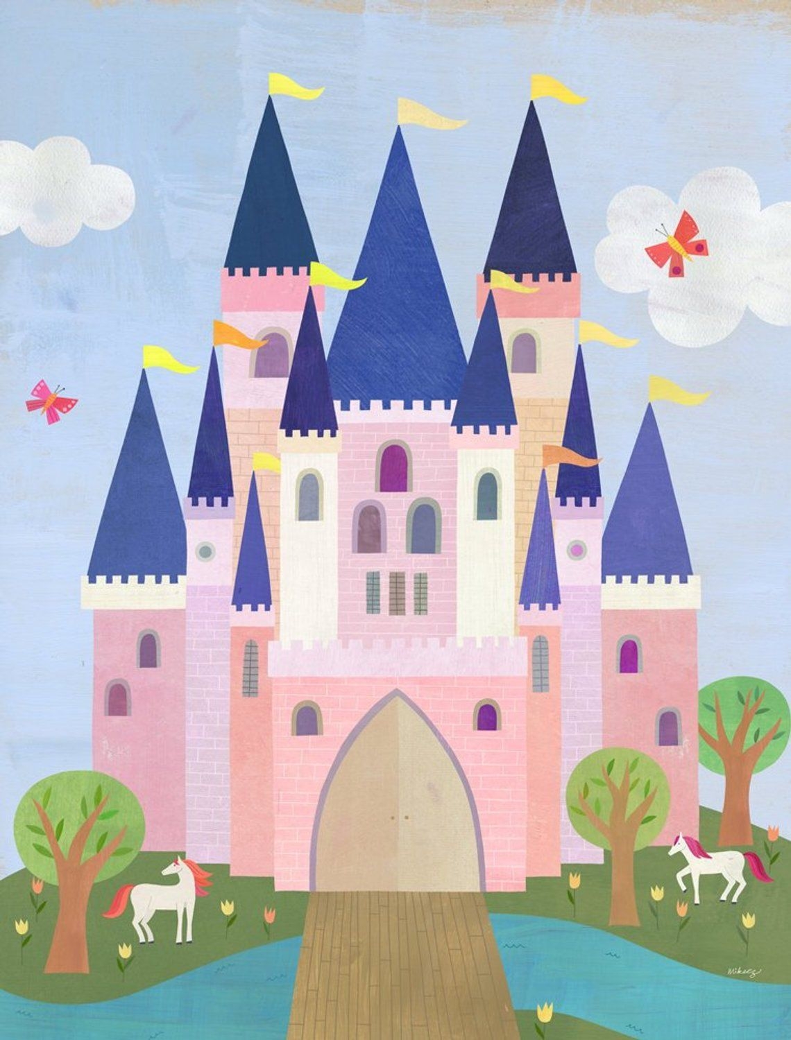 Дворец для принцессы нарисовать