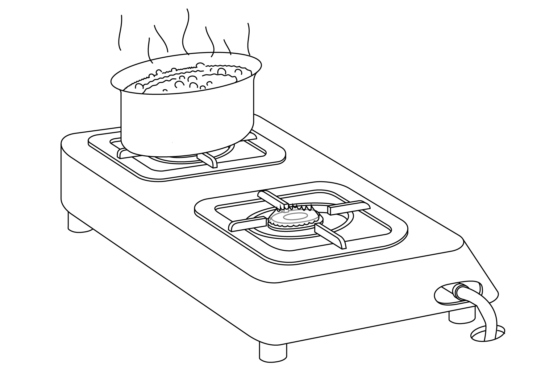 Как нарисовать газовую плиту