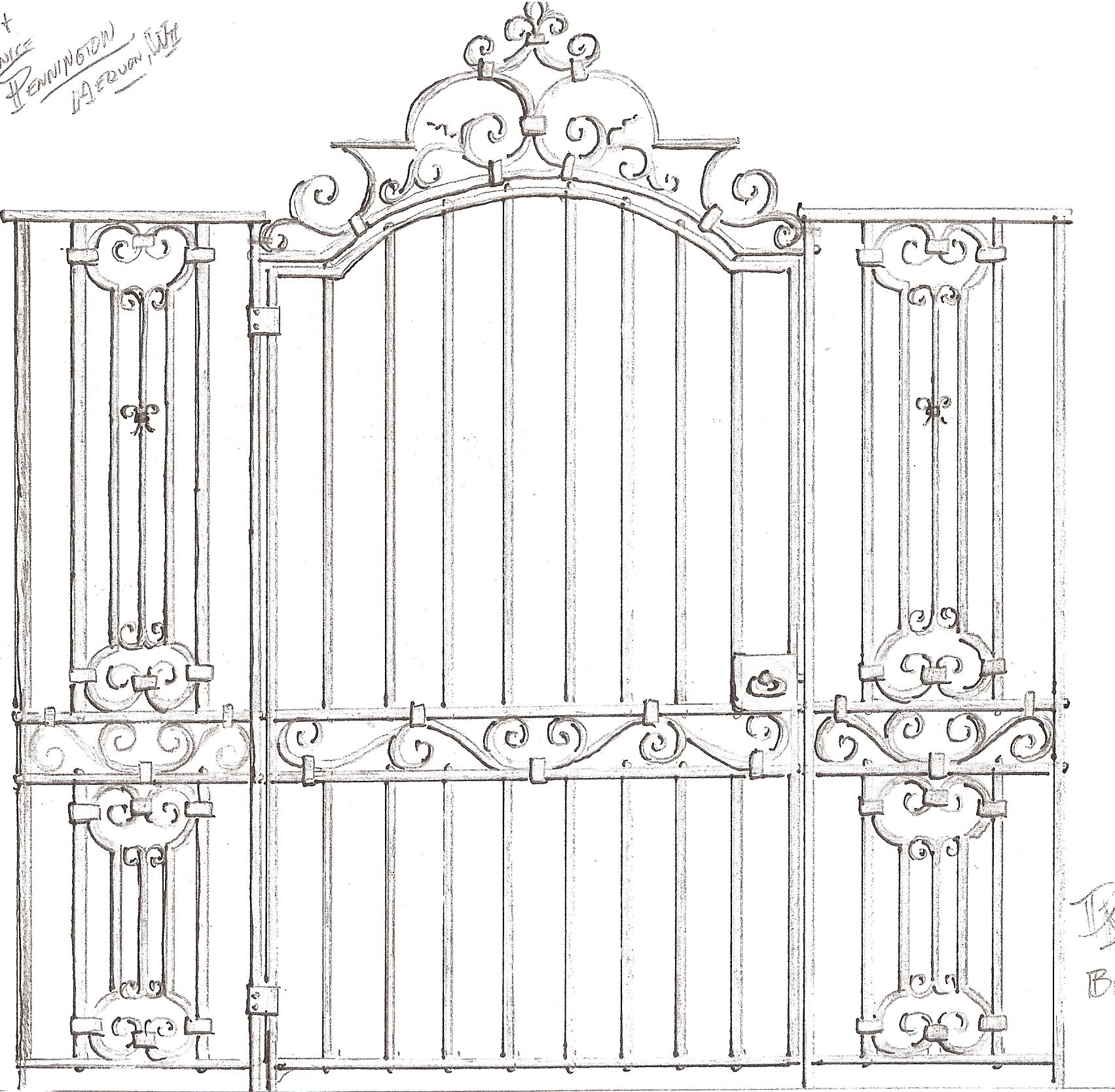 Ворота рисунок