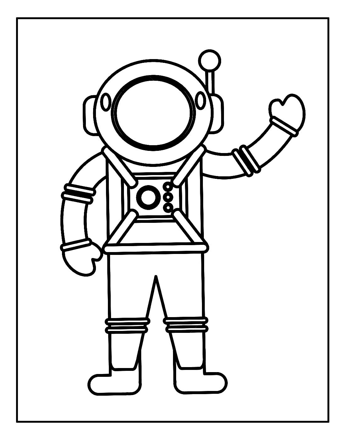 Скафандр космонавта рисунок для детей
