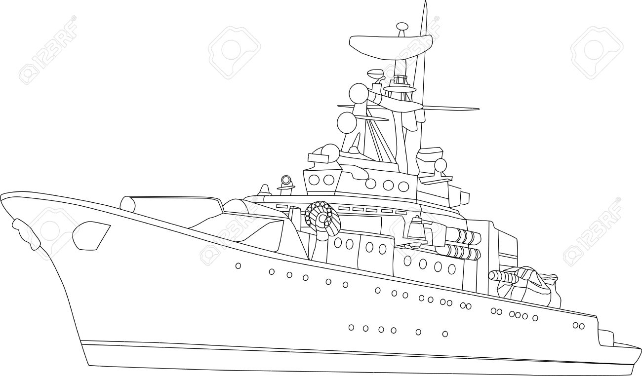 Рисунки военных кораблей для выжигания