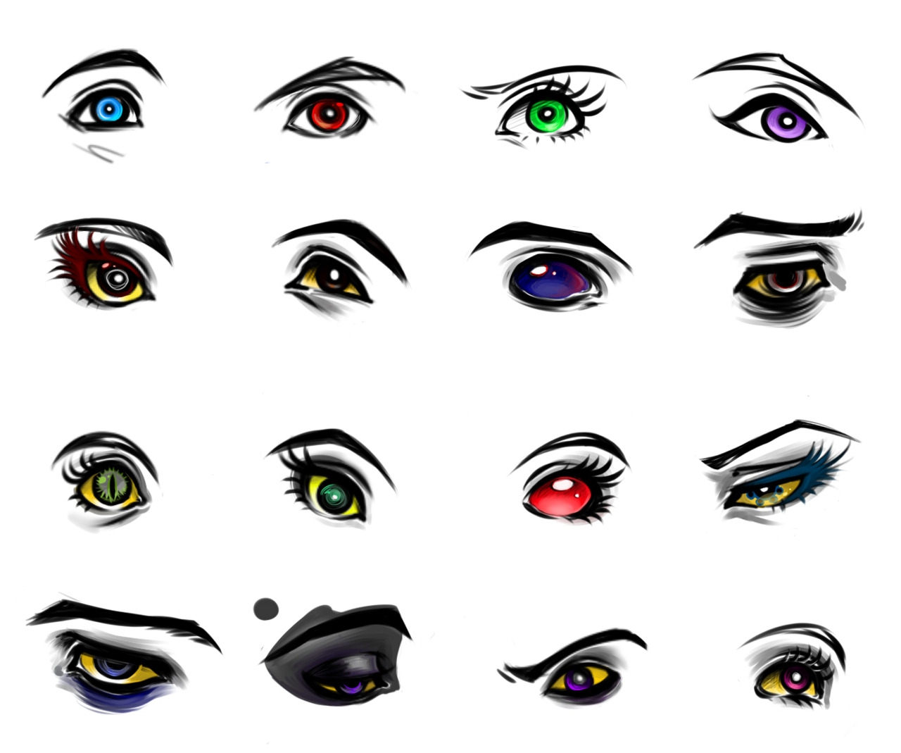 Элементы для рисования глаз