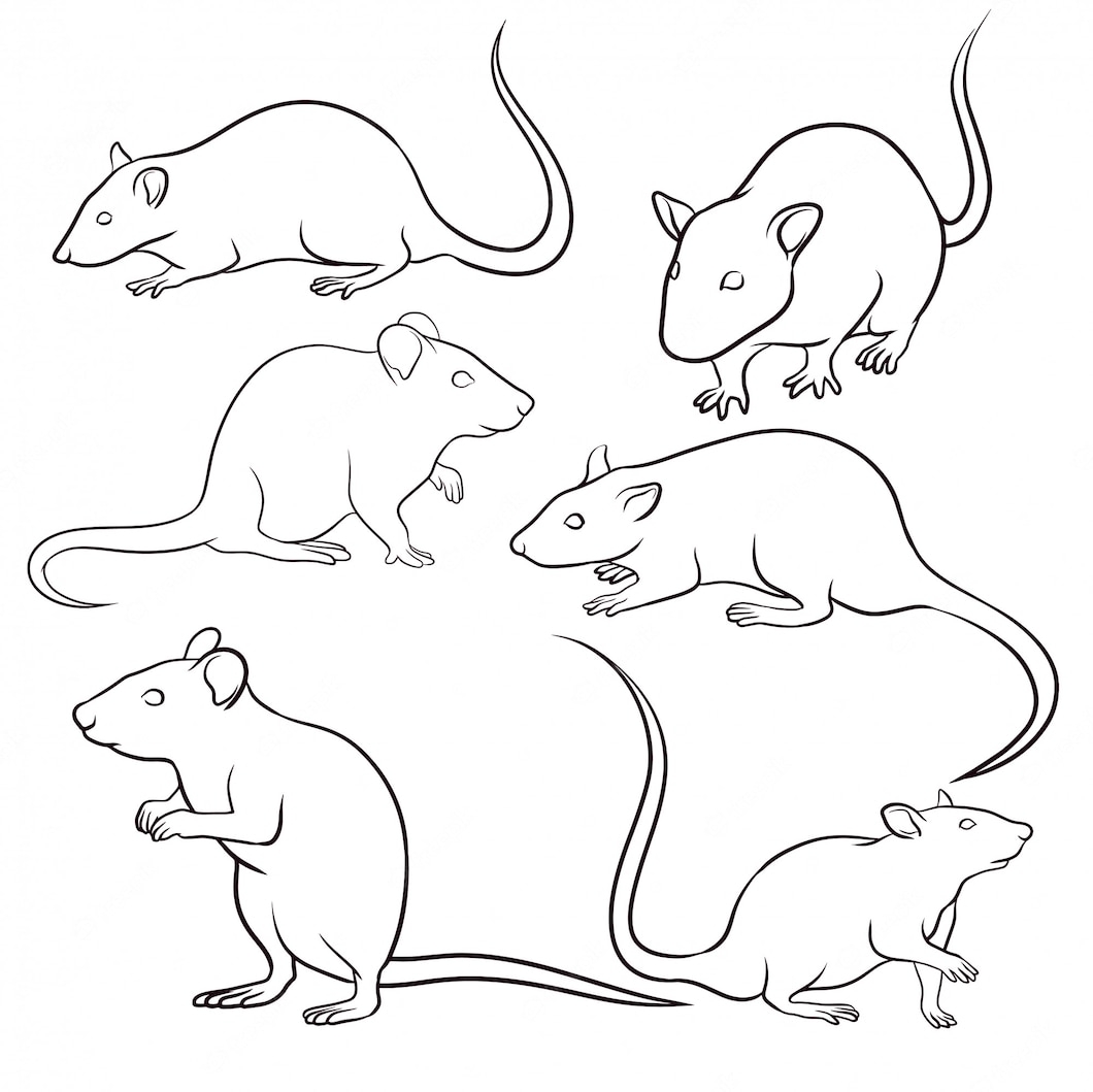 Крыса с Яичной Шляпой раскраска