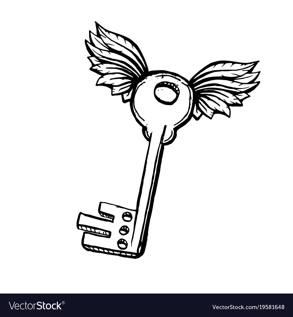 Ключ с крыльями