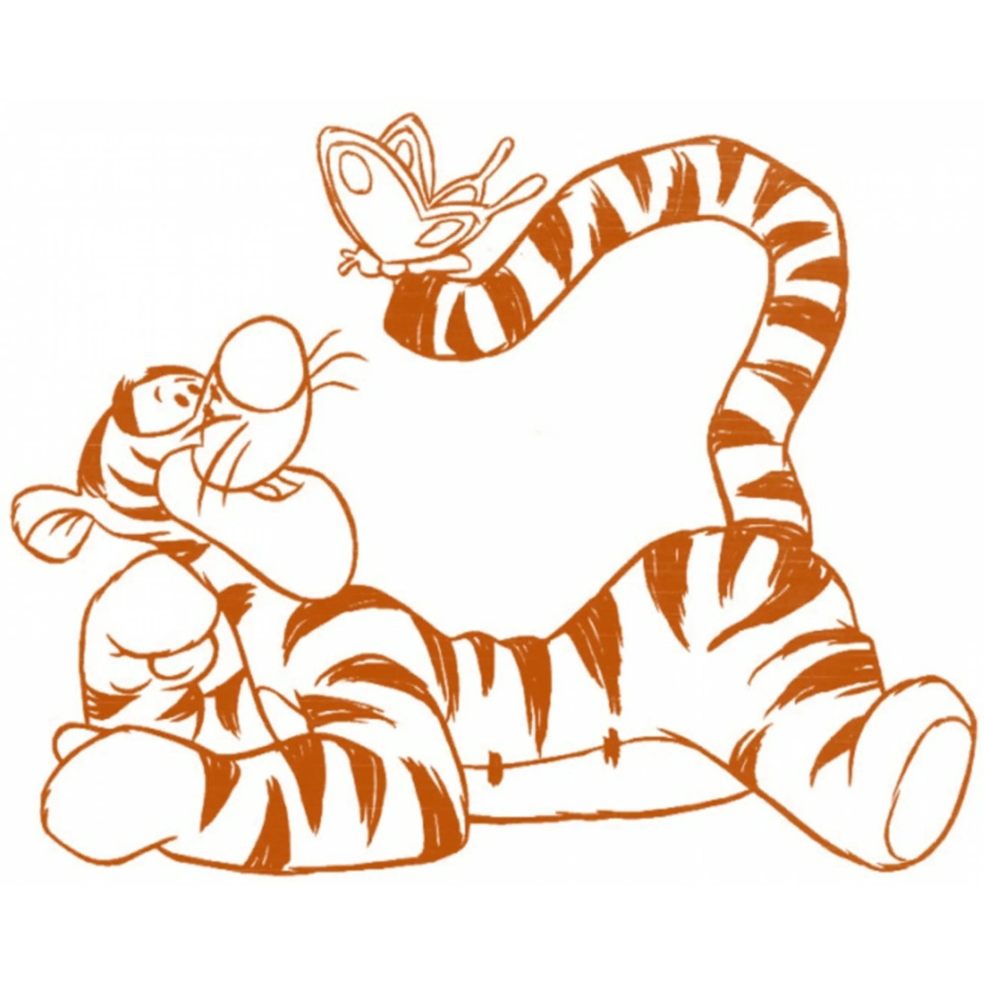 Тигр рисунок на окне