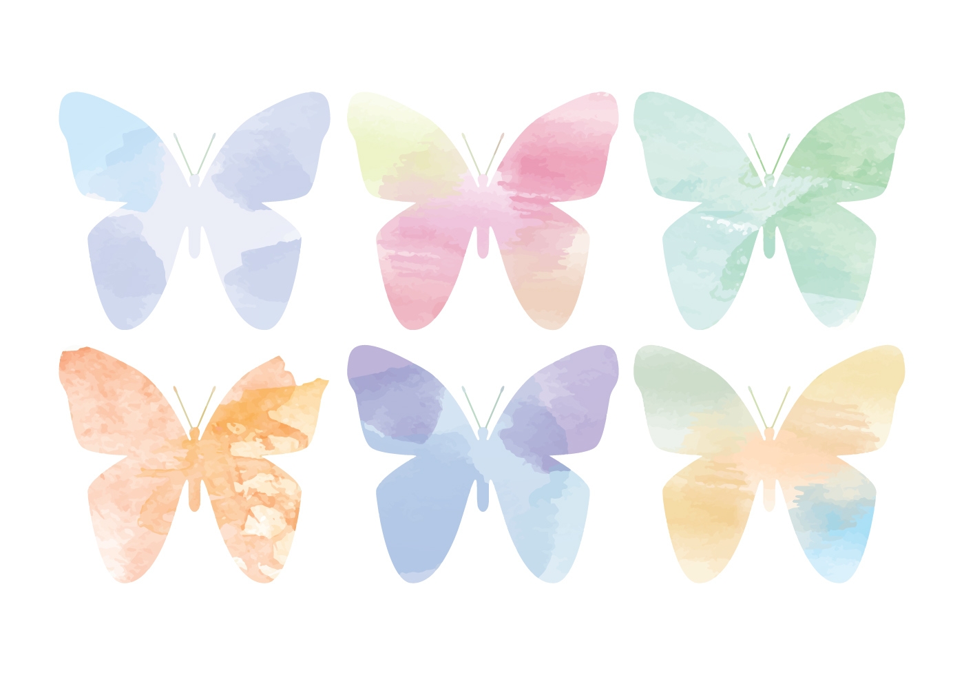 Вафельные крылья. Бабочки пастельных тонов на белом фоне. Розовые бабочки. Акварельные розовые бабочки для печати. Бабочки постельных тонов.