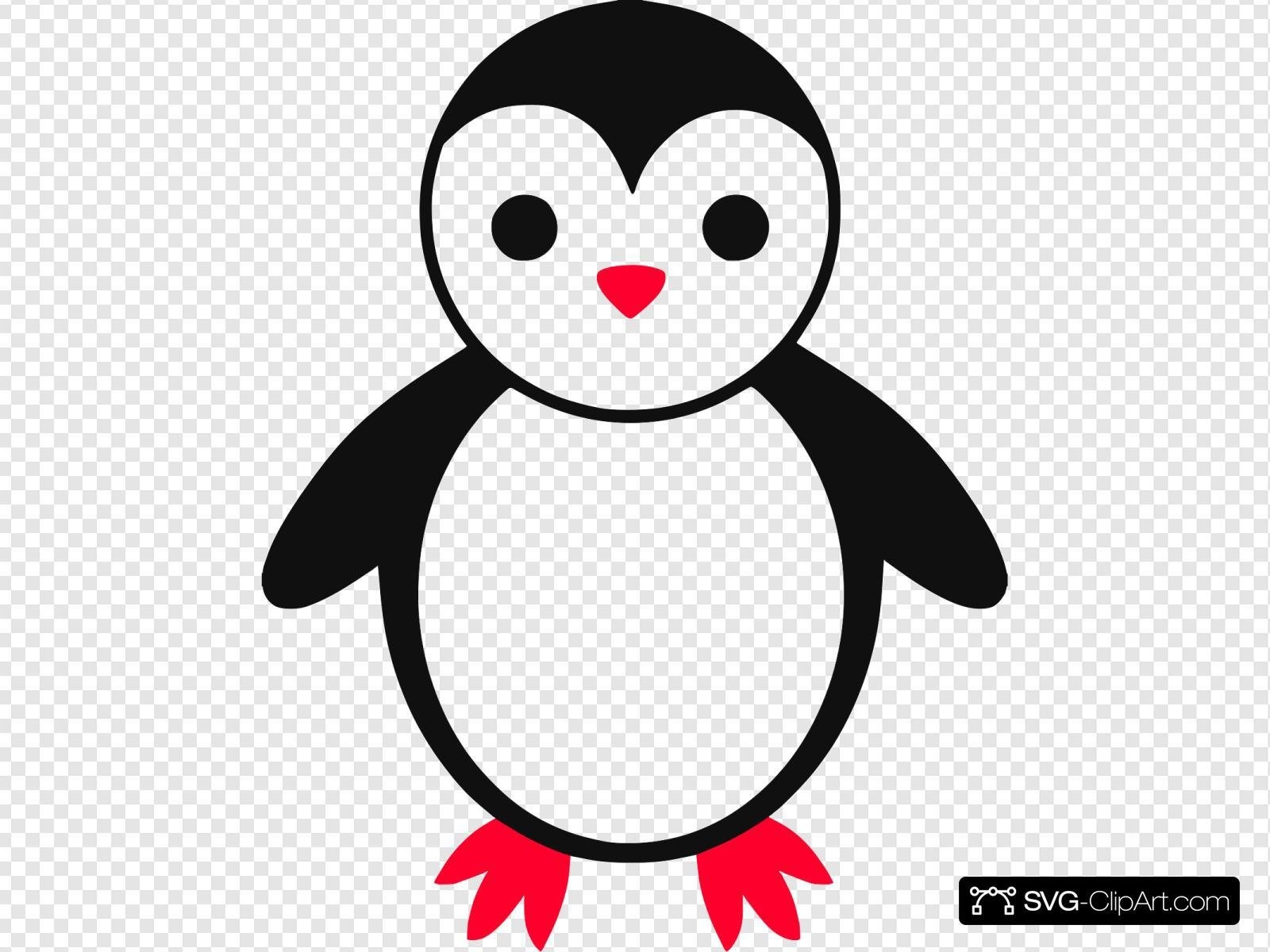 Пингвин нарисованный