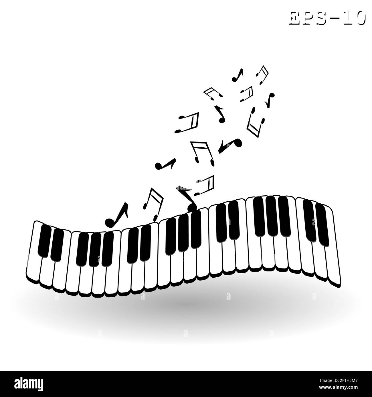 Клавиши пианино рисунок