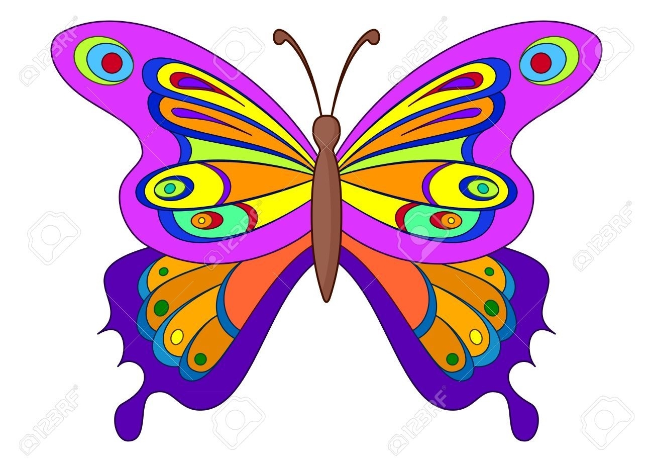 Узоры на крыльях бабочки 1 класс