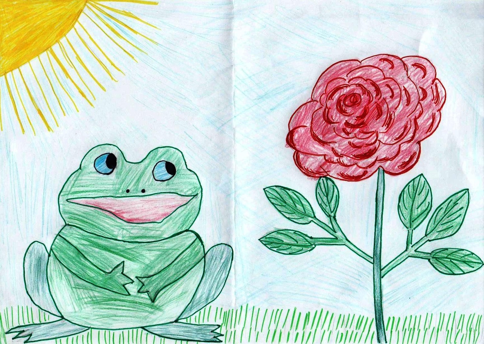 Иллюстрация к сказке о жабе и Розе 4 класс
