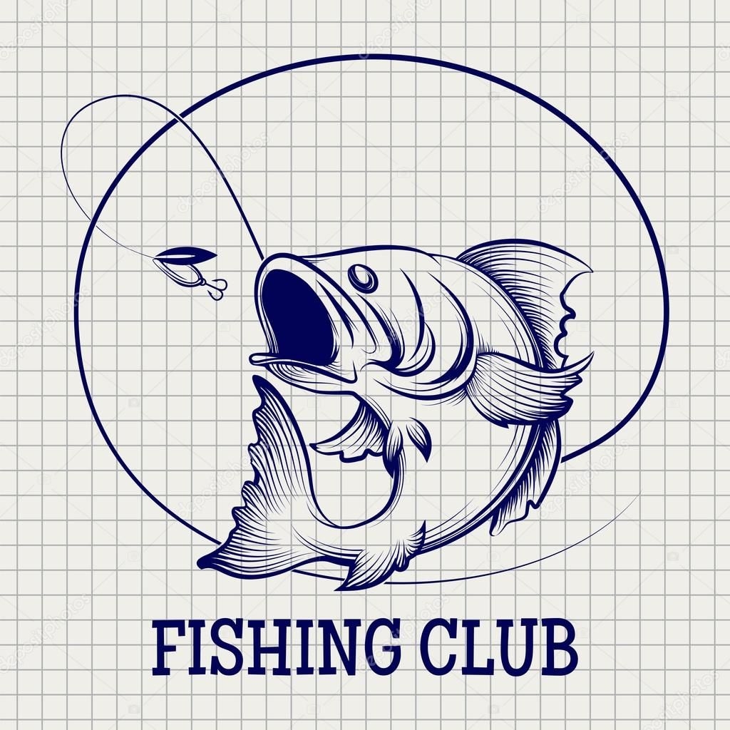 Логотипы рыболовных клубов