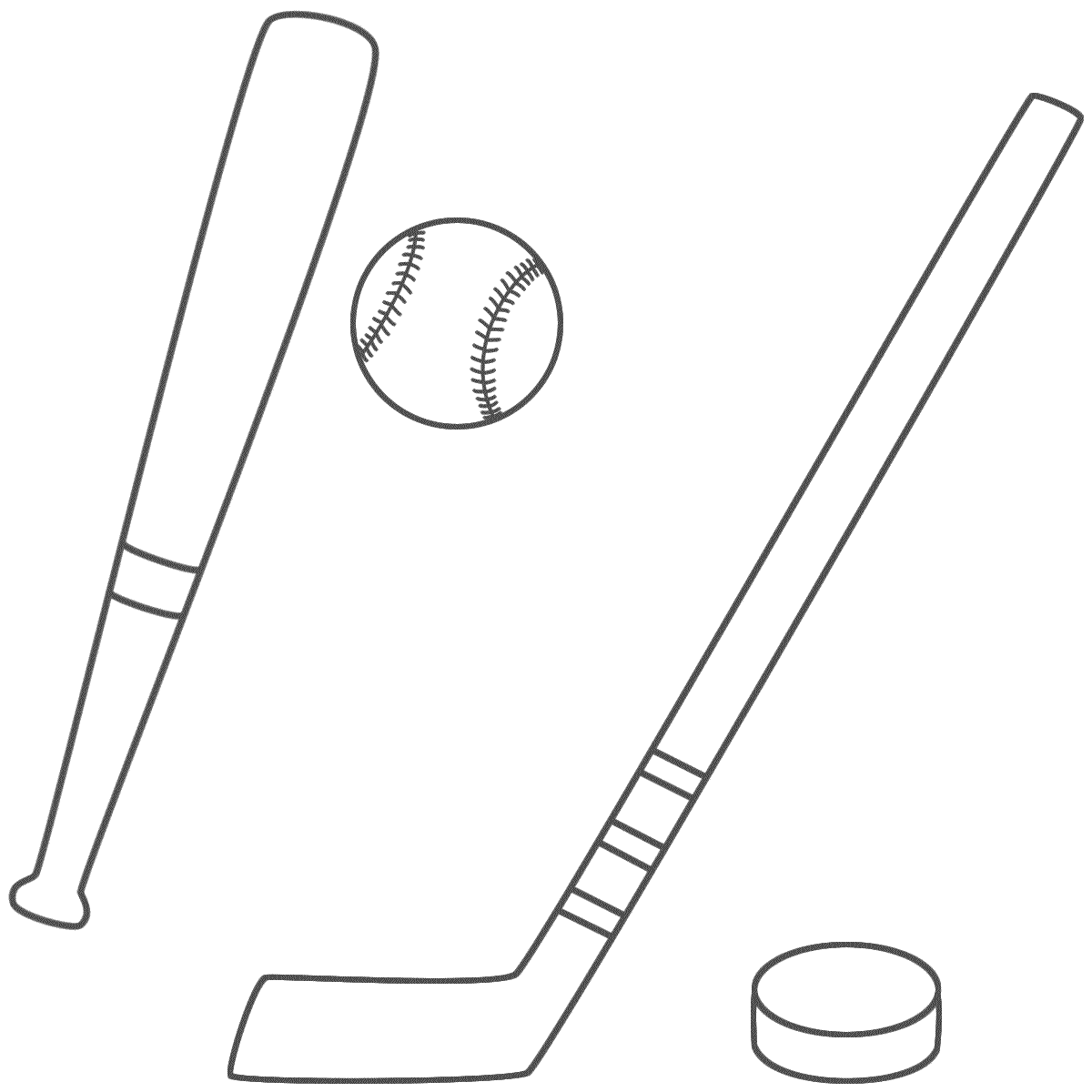 Клюшка хоккейная рисунок